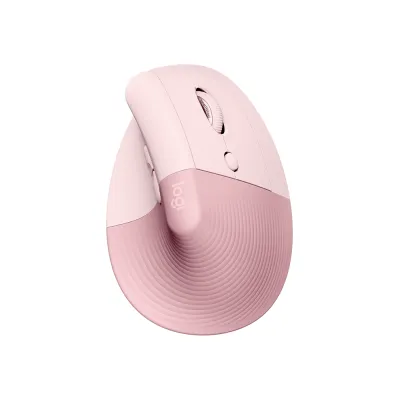Mouse Logitech Lift Vertical Ergonomic Wireless/BT Rose - 910-006472