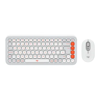 Teclado Logitech + Mouse POP ICON Bluetooth/Wireless/Copilot/White - 920-013055 - imagen 2