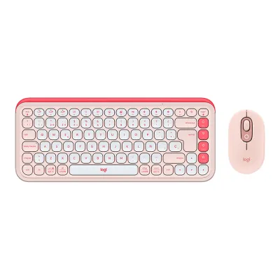 Teclado Logitech + Mouse POP ICON Bluetooth/Wireless/Copilot/Rose - 920-013053 - imagen 2
