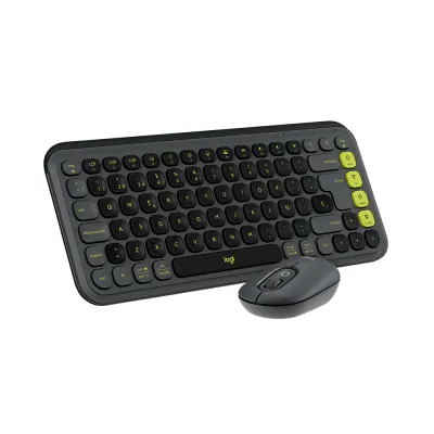 Teclado Logitech + Mouse POP ICON Bluetooth/Wireless/Copilot/Graphite - 920-013052