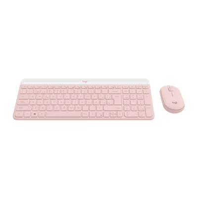 Teclado Logitech + Mouse MK470 Wireless Slim USB Rose - 920-011312 - imagen 2