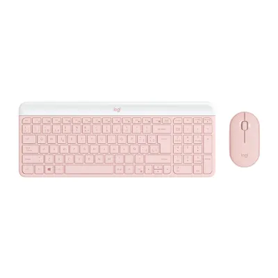 Teclado Logitech + Mouse MK470 Wireless Slim USB Rose - 920-011312 - imagen 3
