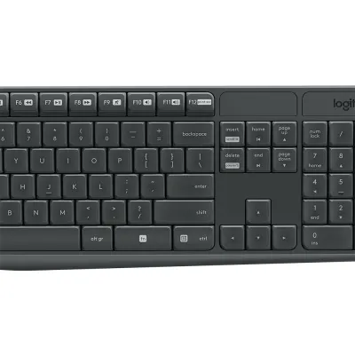 Teclado Logitech + Mouse MK235 Wireless USB Black - 920-007901