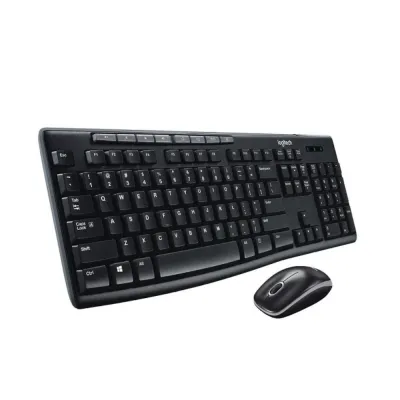 Combo de Teclado y Mouse Logitech MK270 Inalámbrico Negro - 920-004432