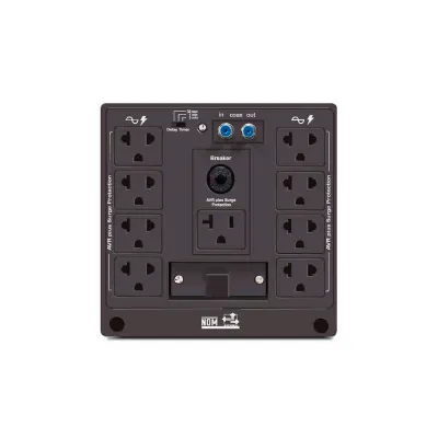 Estabilizador de Voltaje CDP R-AVR5008i – 5000VA / 2500W | 9 Salidas con Breaker 30A y Protección Coaxial
