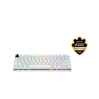 Teclado Logitech Pro X 60 Lightspeed BT/Óptico/65 Hrs/RGB Blanco - 920-011921 - imagen 4
