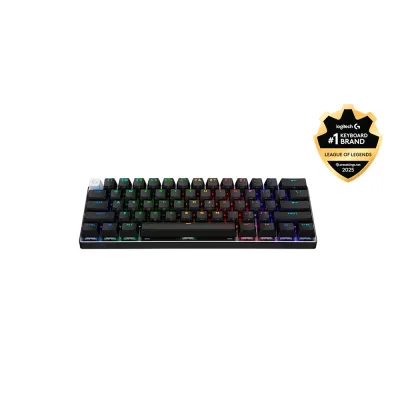 Teclado Logitech Pro X 60 Lightspeed BT/Óptico/65 Hrs/RGB Negro - 920-011902 - imagen 4