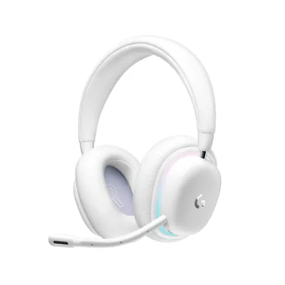 Audífono con micrófono Logitech G735 Lightspeed/BT RGB White Aurora Collection, PN 981-001082