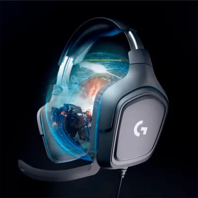 Audífono con micrófono Logitech G432 7.1 USB Black - 981-000769 - imagen 5