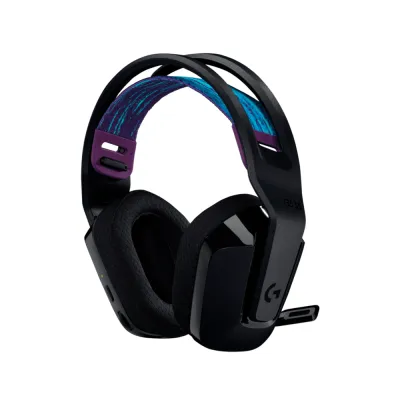 Audífono con micrófono Logitech G535 Lightspeed PS5/PS4/PC wireless Black/Blue, PN 939-002218 - imagen 2