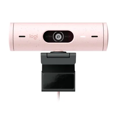 Cámara Logitech BRIO 500 FHD 1080p USB-C Rose - 960-001418