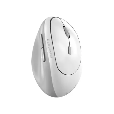 Mouse Genius Ergo 8350S AI Copilot Dual Wireless/BT Vertical 6-BOT Silent White Gre, PN 31030041401