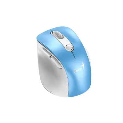Mouse Genius Ergo 9000S Pro Recargable Dual Wireless/BT 6-BOT Silent RGB Light Blue, PN 31030039401 - imagen 4