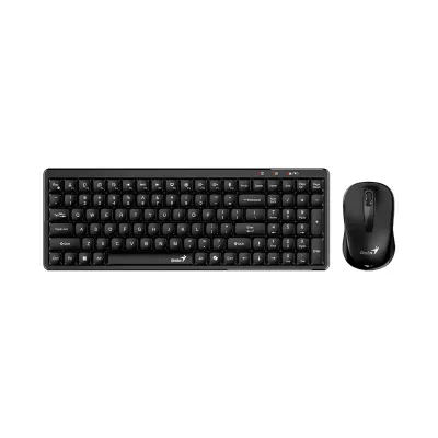 Teclado Genius + Mouse Wireless LuxeMate Q8100 AI Copilot Compact Multimedia SP Black, PN 31340019401 - imagen 2