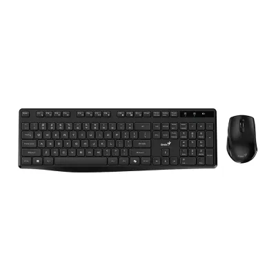 Teclado Genius + Mouse Wireless KM-8206S AI Copilot Silent Multimedia SP Black - 3134, PN 31340017401 - imagen 2