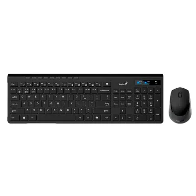 Teclado Genius + Mouse Dual Wireless/BT SlimStar 8230 AI Copilot Multimedia SP Black, PN 31340015407 - imagen 2