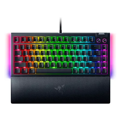 Teclado Razer BlackWidow V4 Mechanical USB-C Switch Green Hyperpolling 8,000HZ US 2 Zonas Chroma Black - RZ03-04690200-R3U1