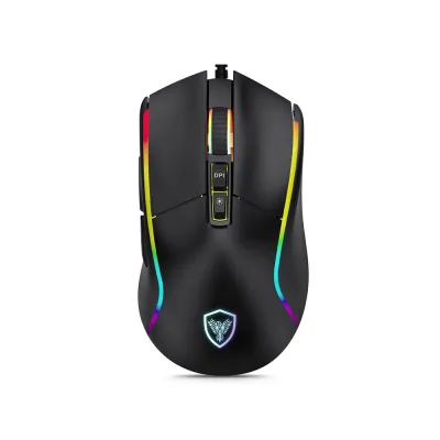 Mouse Gamer Micronics Legend 8 MIC M803-8 RGB 12800 DPI 8 Botones con Cable