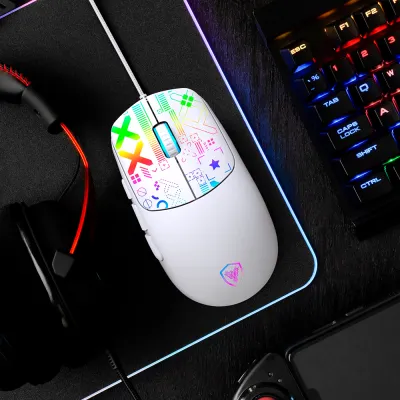 Mouse Gamer Micronics X-Byte MIC GM889 RGB 12800 DPI 7 Botones Cable Ultrawe - imagen 5