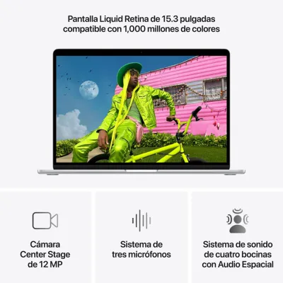 Laptop Apple MacBook Air 15.3" Liquid Retina (Chip M5 CPU 10c, GPU 10c, 16GB, 512GB, PN MDV94E/A - imagen 5