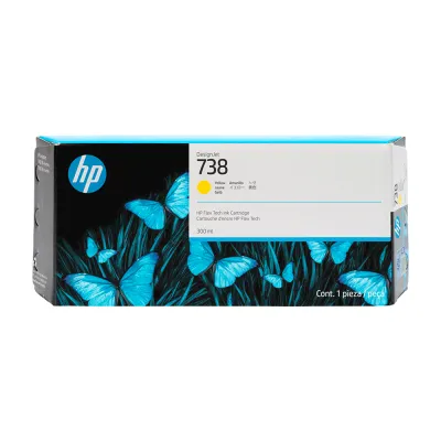 Cartuchos De Tinta Cartucho de Tinta HP 738 Amarillo 300ml, PN 676M8A