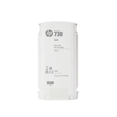 Cartuchos De Tinta Cartucho de tinta HP DesignJet 738 cian de 130 ml (498N5A) - imagen 2
