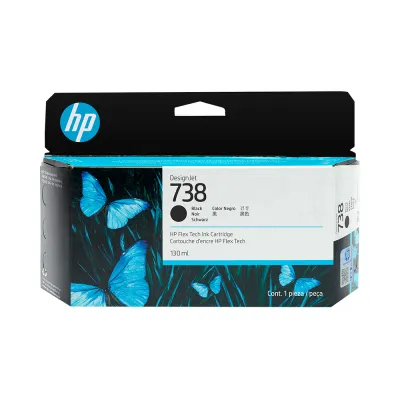 Cartuchos De Tinta Cartucho de tinta HP DesignJet 738 negro de 130 ml (498N4A)