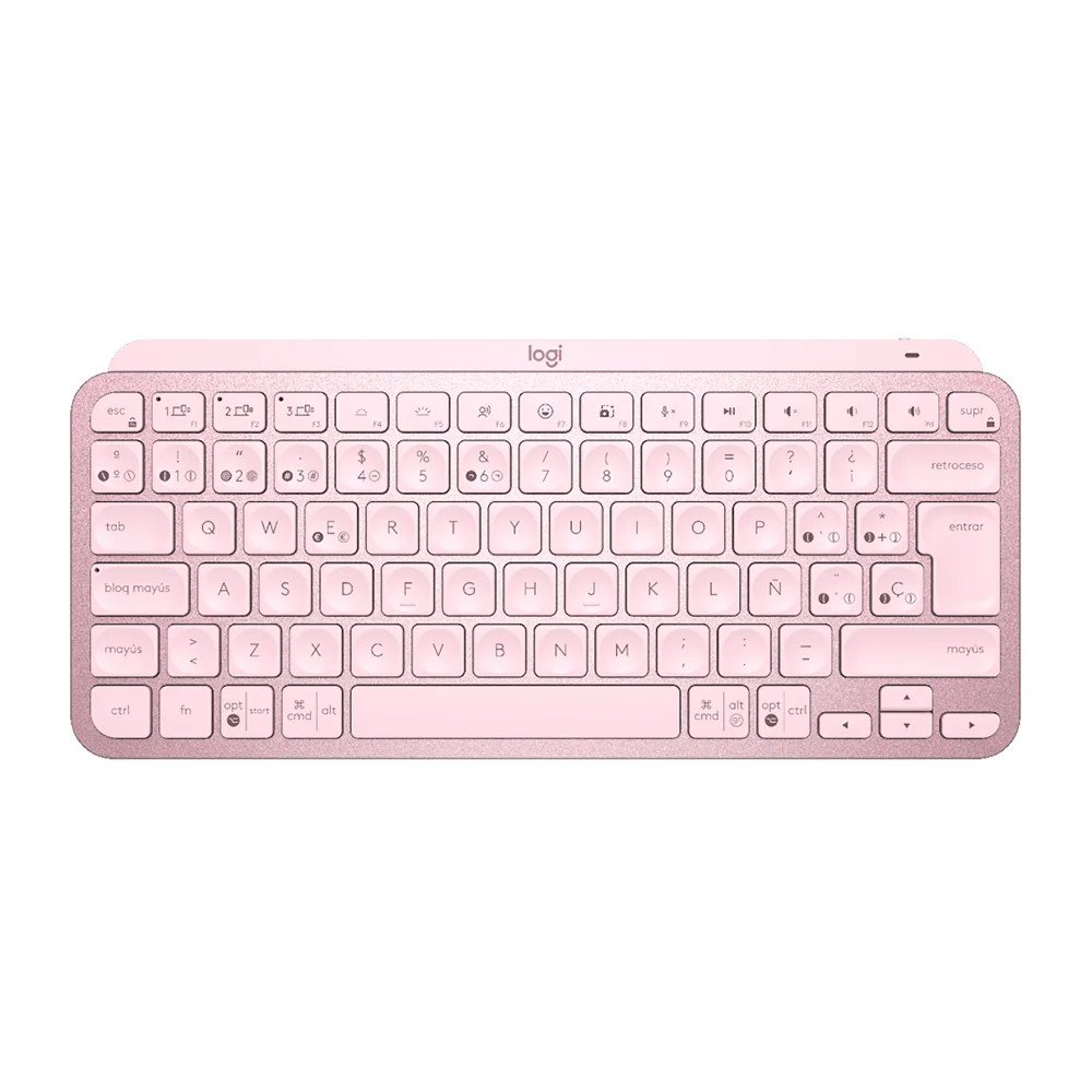 Teclado Logitech 920-010478 Teclado Logitech MX Keys Mini Multi-Device BT Iluminado Rose - 920-010478