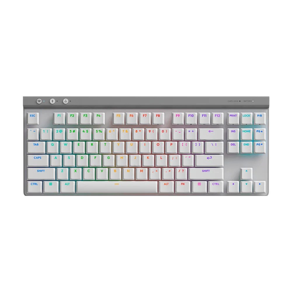 Teclado Logitech 920-012535 Teclado Logitech G515 TKL Lightspeed/BT Lightsync RGB Blanco - 920-012535