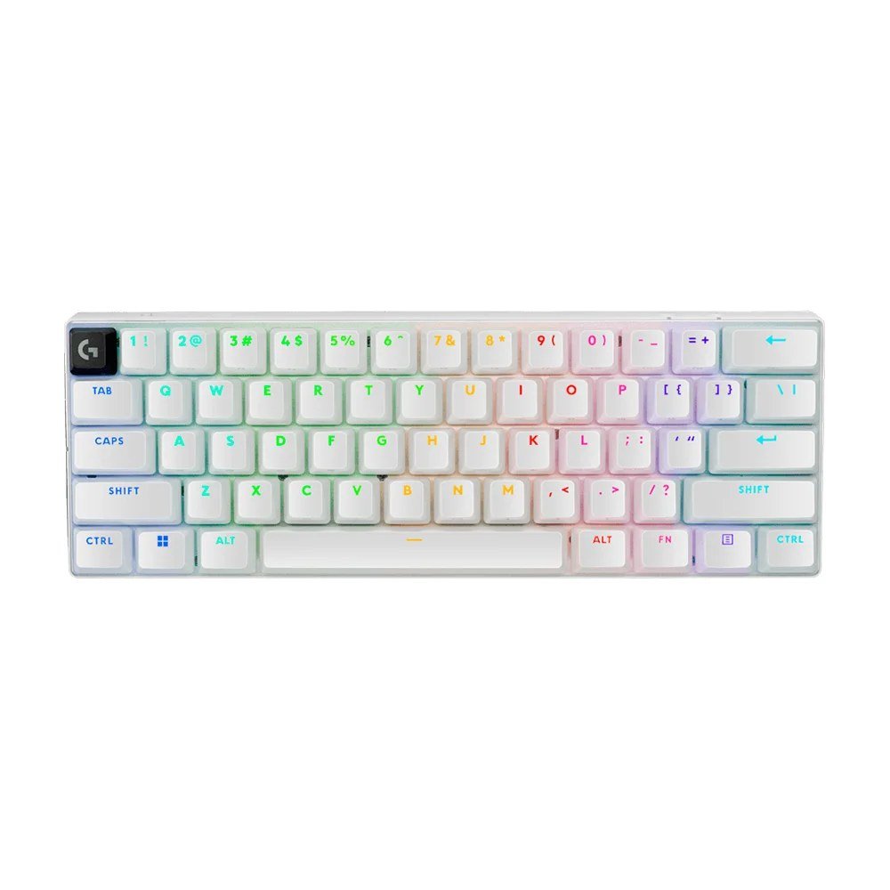 Teclado Logitech 920-011921 Teclado Logitech Pro X 60 Lightspeed BT/Óptico/65 Hrs/RGB Blanco - 920-011921