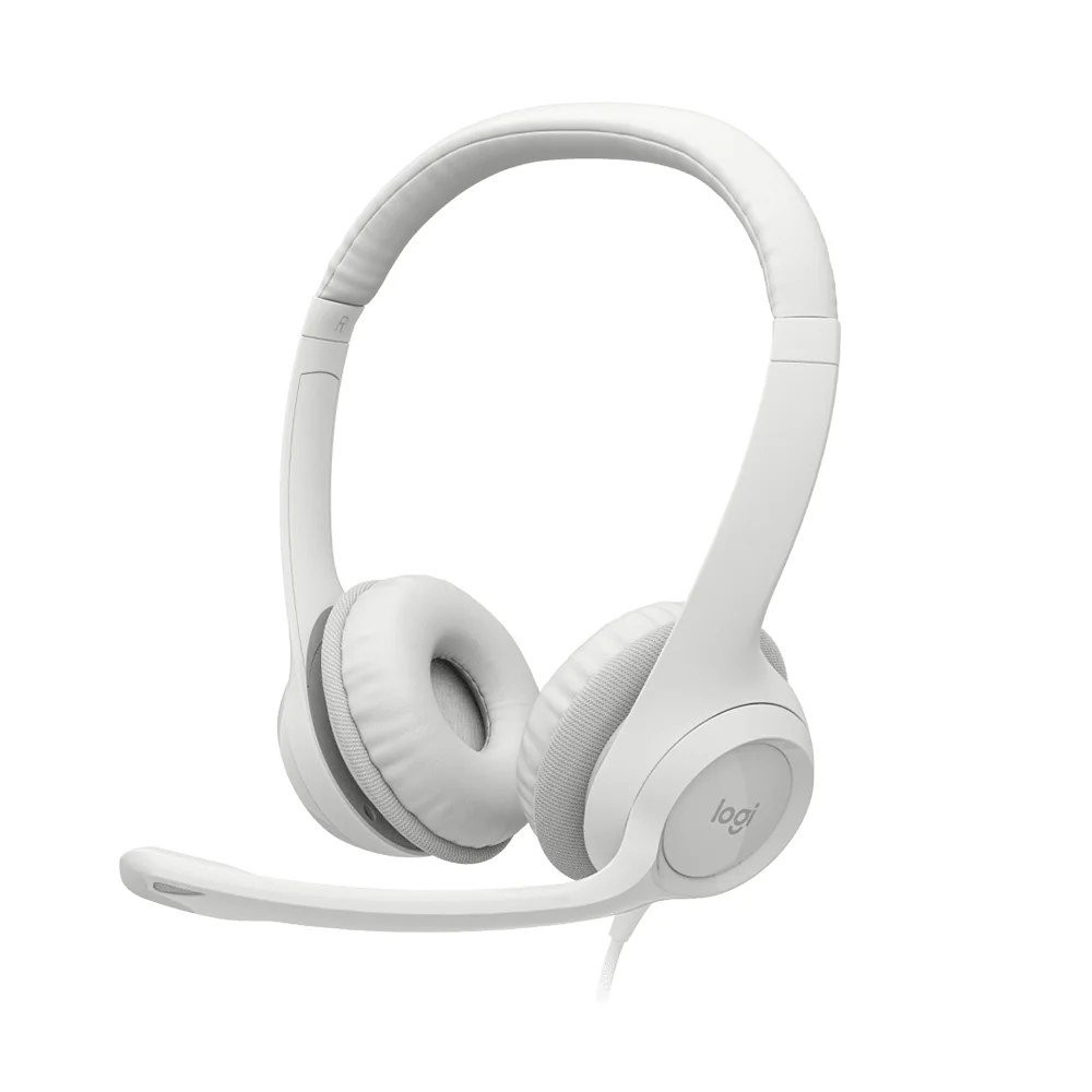 Audífono Logitech 981-001285 Audífono con Micrófono Logitech H390 USB Noise Cancelling White - 981-001285