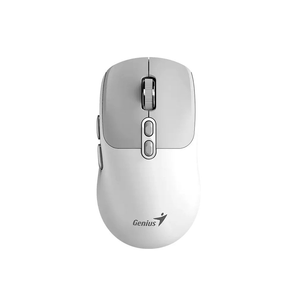 Mouse Genius 31030042401 Mouse Genius NX-8080S BT AI Copilot Dual Wireless/BT Silent 7-BOT White - 310300424, PN 31030042401