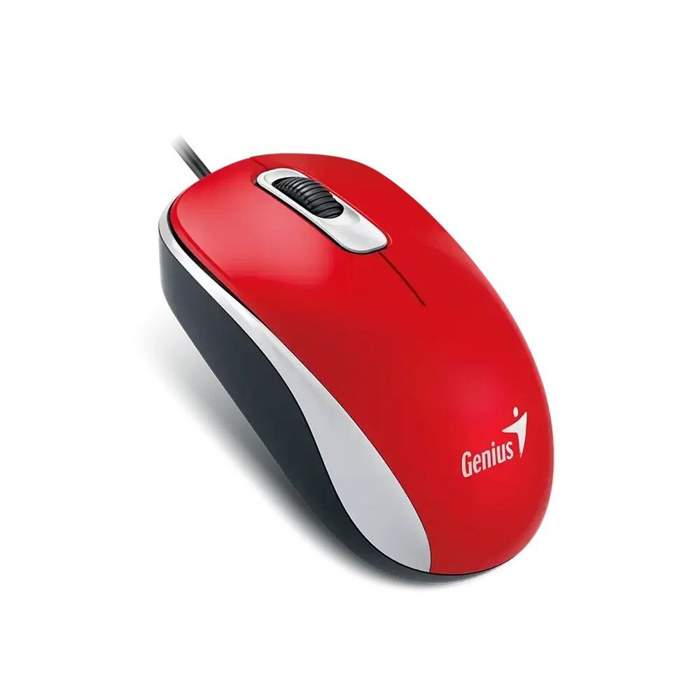 Mouse Genius 31010116104 Mouse Genius DX-110 USB Óptico 1000 DPI Red - 31010116104
