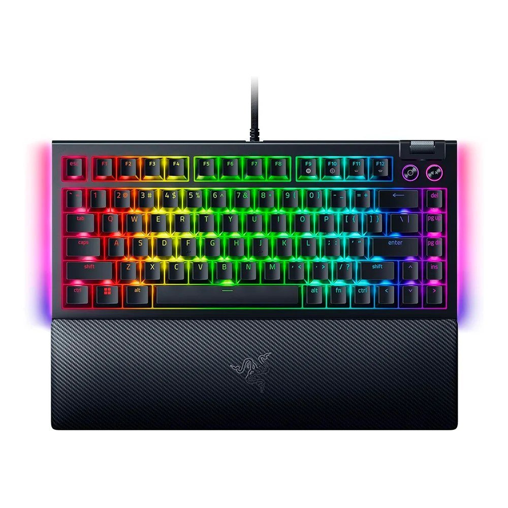 Teclado Razer RZ03-05003400-R3U1 Teclado Razer BlackWidow V4 75% Mechanical Switch Orange Hot-swappable, PN RZ03-05003400-R3U1