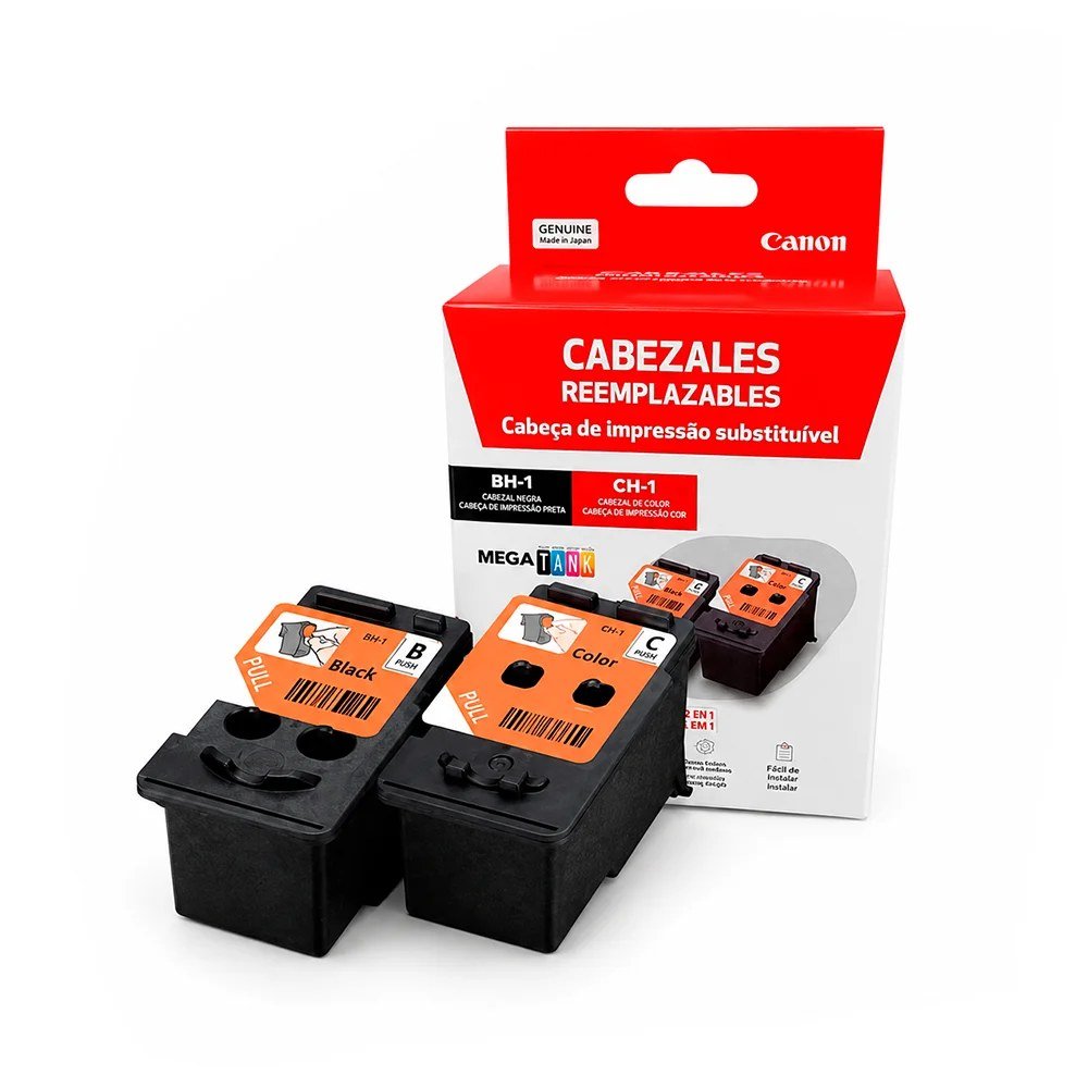 Cabezale Canon 0692C005AA Cabezale Kit de Cabezales Canon BH-1 - Negro y CH-1 Color, PN 0692C005AA