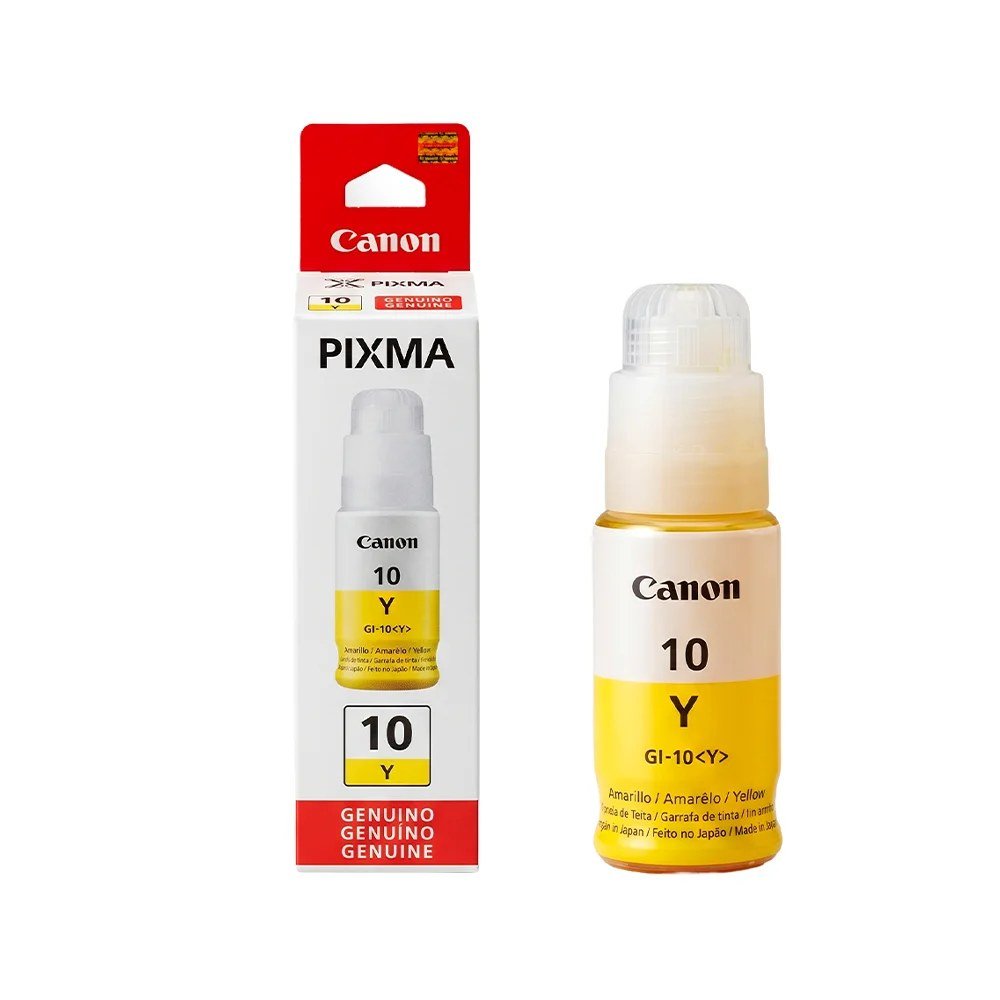 Botellas De Tinta Canon 3393C001AA Botellas De Tinta Botella de Tinta Canon GI-10 Y - Amarillo, PN 3393C001AA