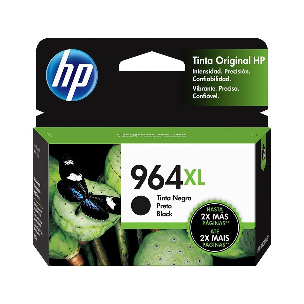 Cartuchos De Tinta HP 3JA57AL Cartuchos De Tinta Cartucho de Tinta HP 964XL Negro 47.9ml, PN 3JA57AL