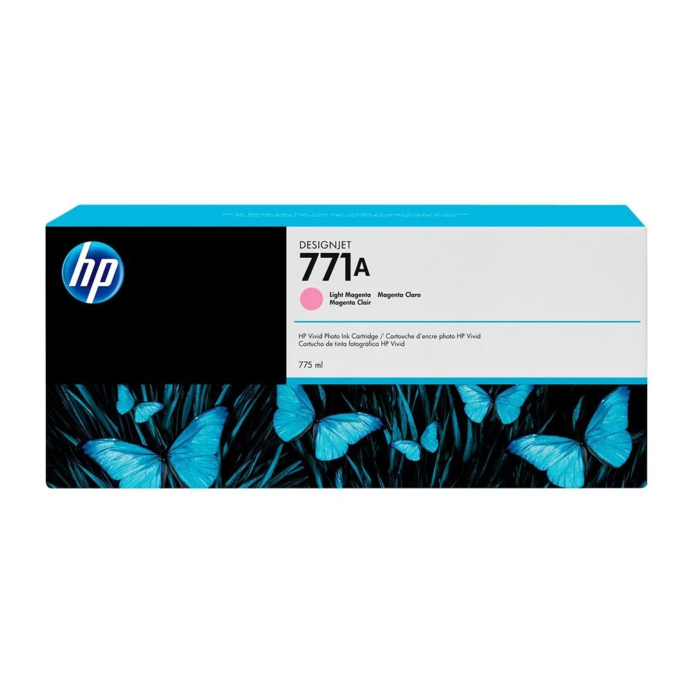 Cartuchos De Tinta HP B6Y19A Cartuchos De Tinta Cartucho de Tinta HP 771A Magenta Claro 775ml, PN B6Y19A