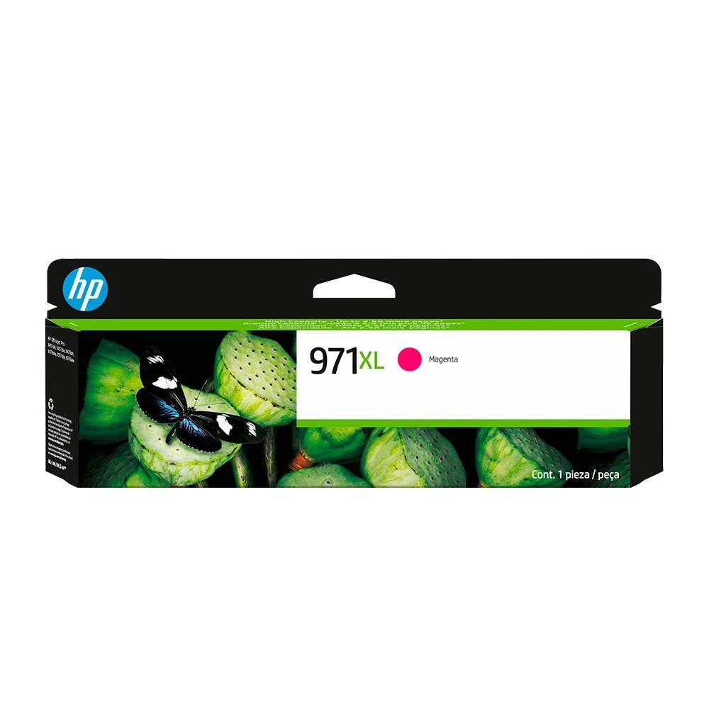 Cartuchos De Tinta HP CN627AM Cartuchos De Tinta Cartucho de Tinta HP 971XL Magenta 86.5ml, PN CN627AM
