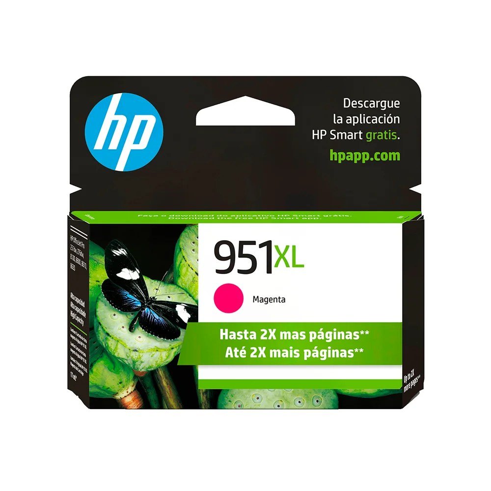 Cartuchos De Tinta HP CN047AL Cartuchos De Tinta Cartucho de Tinta HP 951XL Magenta 17ml, PN CN047AL