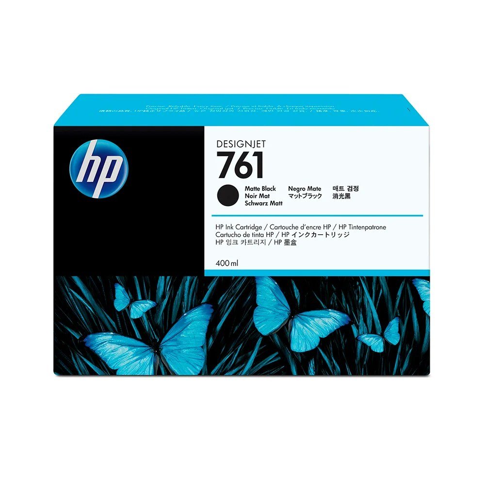 Cartuchos De Tinta HP CM991A Cartuchos De Tinta Cartucho de Tinta HP 761 Negro Mate 400ml, PN CM991A
