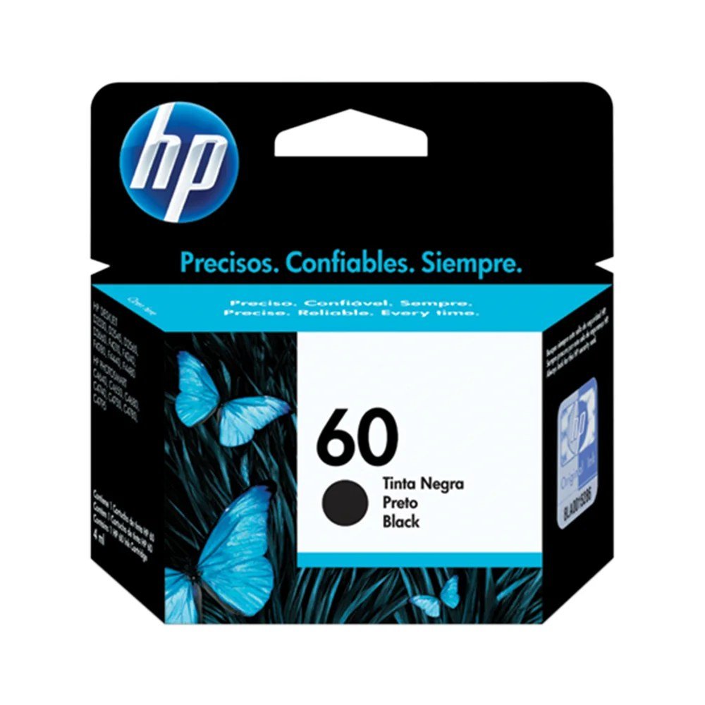 Cartuchos De Tinta HP CC640WL Cartuchos De Tinta Cartucho de Tinta HP 60 Negro 4ml, PN CC640WL