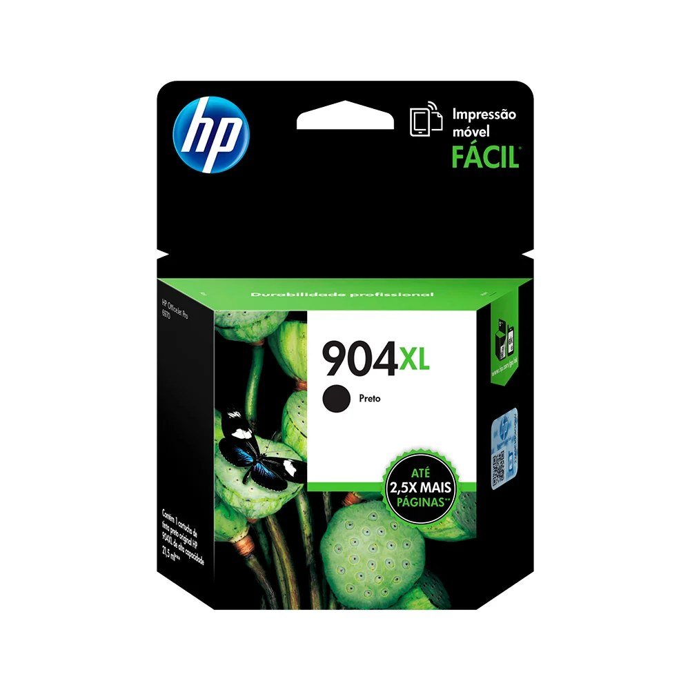 Cartuchos De Tinta HP T6M16AL Cartuchos De Tinta Cartucho de Tinta HP 904XL Negro 21.5ml, PN T6M16AL