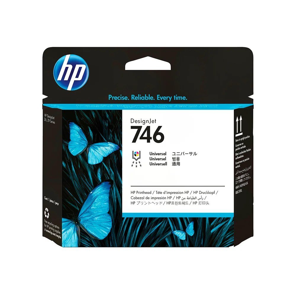 Cartuchos De Tinta HP P2V25A Cartuchos De Tinta Cabezal de Impresión HP 746 DesignJet, PN P2V25A