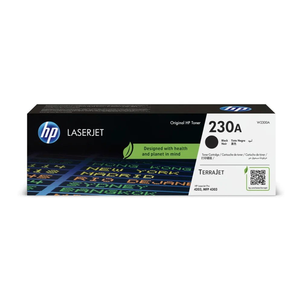 Tóner HP W2300A Tóner 230A Negro Original W2300A para HP LaserJet