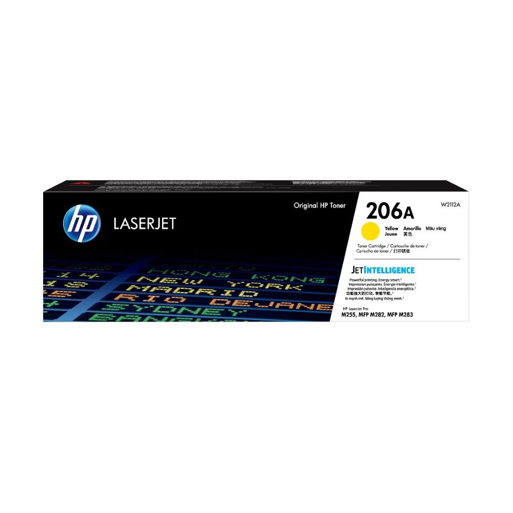 Tóner HP W2112A Tóner 206A Amarillo Original W2112A para HP LaserJet