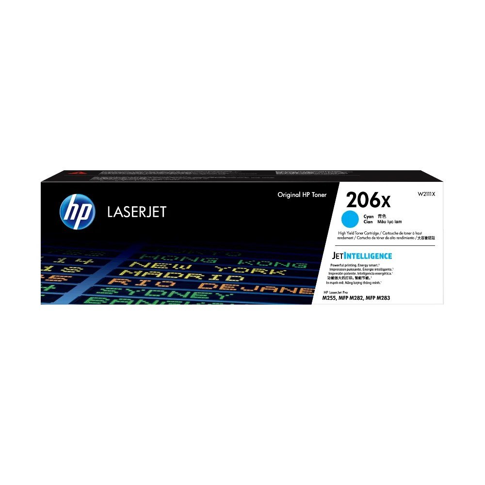 Tóner HP W2111X Tóner 206X Cian Original W2111X para HP LaserJet