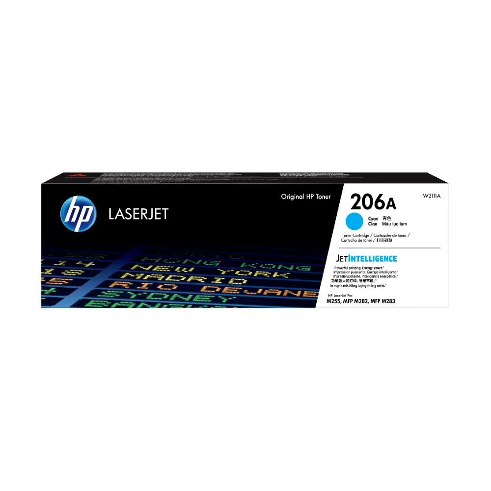 Tóner HP W2111A Tóner 206A Cian Original W2111A para HP LaserJet