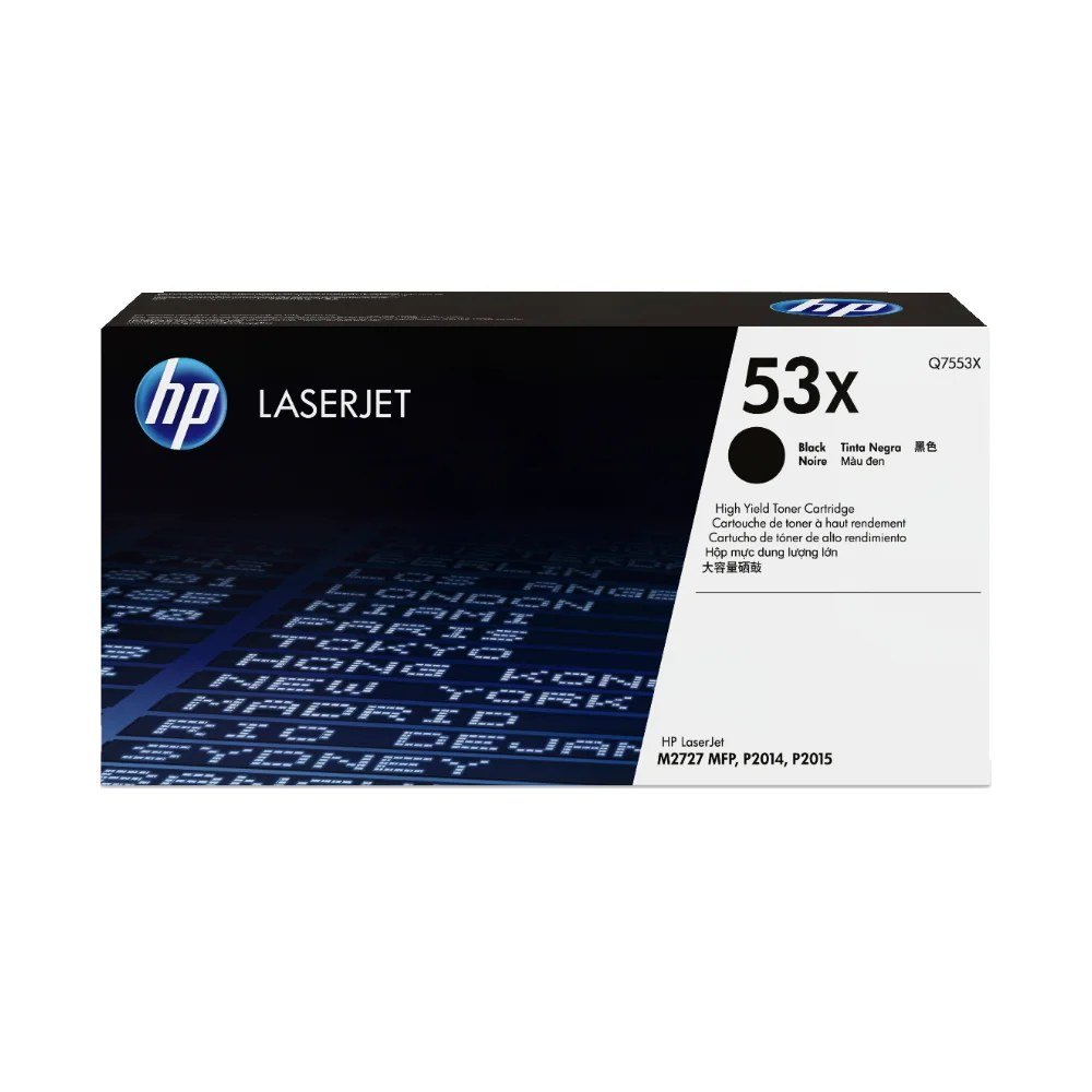 Tóner HP Q7553X Tóner 53X Negro Original Q7553X para HP LaserJet