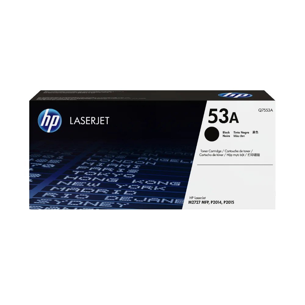 Tóner HP Q7553A Tóner 53A Negro Original Q7553A para HP LaserJet